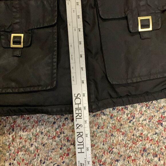 Obermeyer Vintage Retro Black Ski Snowboard Winter Parka Coat Size 16 - Picture 13 of 15